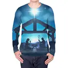 Мужская футболка с длинным рукавом KYKU, Повседневная футболка с изображением Иисуса в стиле панк-рок, лето