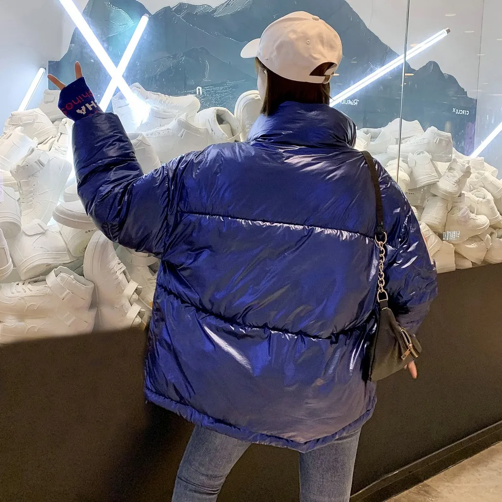 Зимние парки с воротником-стойкой женские теплые пальто водонепроницаемые