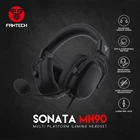 Профессиональные Проводные Игровые наушники FANTECH MH90, Hi-Fi гарнитура с микрофоном для телефона, ПК, PS4, XBOX