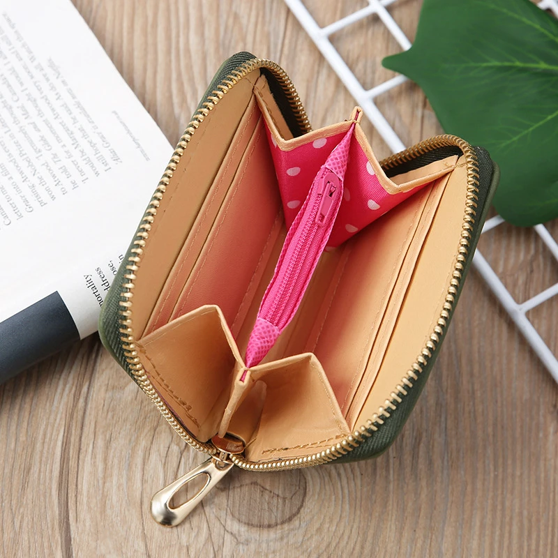 

Women's wallet Pu leather short love heart design cute wallet coin purse card holder clutch wallet Carteira Feminina