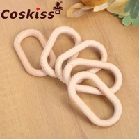 coskiss new baby beech wood wooden ring teether diy bracelet crafts gift teething accessory baby decorate teether toy gift