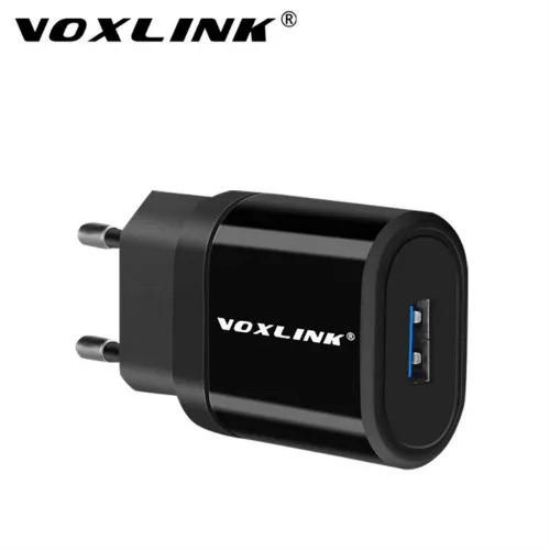 EU VOXLINK USB зарядное устройство адаптер 1 порт для iPhone 5V 2.1A USB настенное/дорожное зарядное устройство портативный мобильный телефон зарядное устройство адаптер для samsung - Тип штекера: EU
