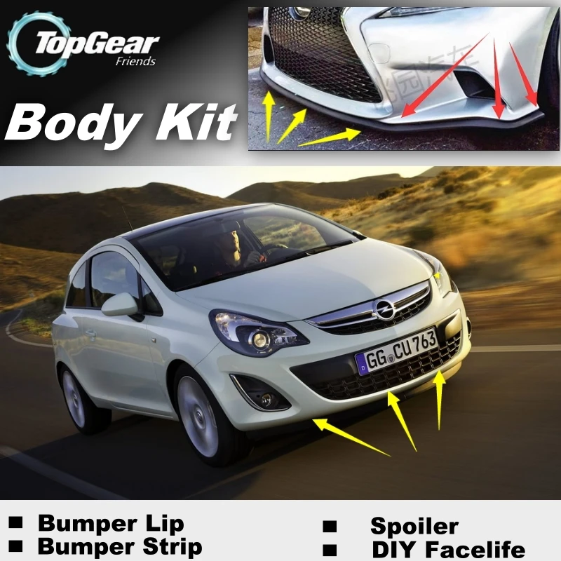 Bumper Lip Deflector Lips For Opel Agila Suzuki Wagon / Splash Vauxhall Front Spoiler Skirt Body Kit Strip | Автомобили и