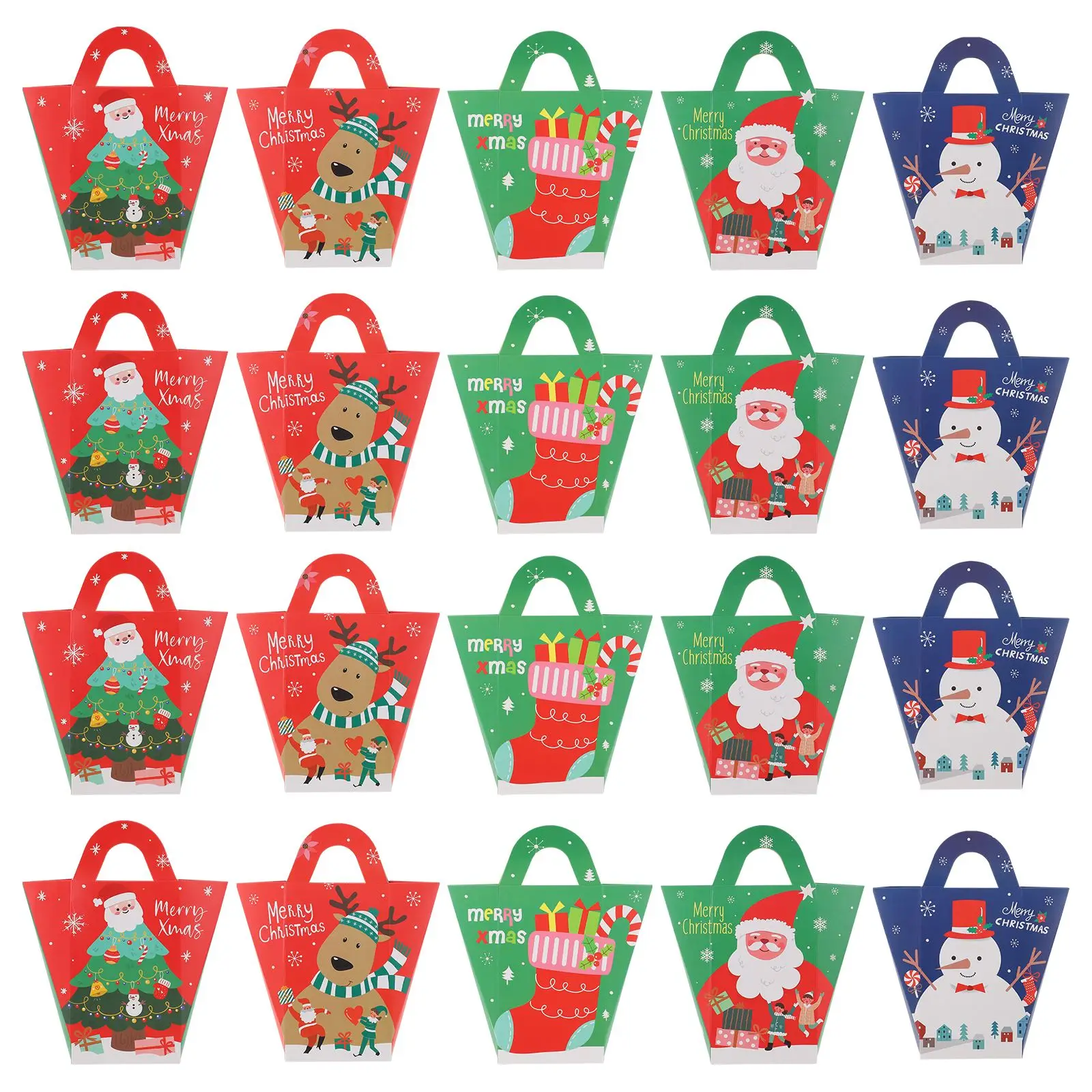 

20 шт., подарочные контейнеры, коробка для конфет, Подарочная Рождественская Подарочная коробка, Подарочная коробка, контейнер для посылка к...