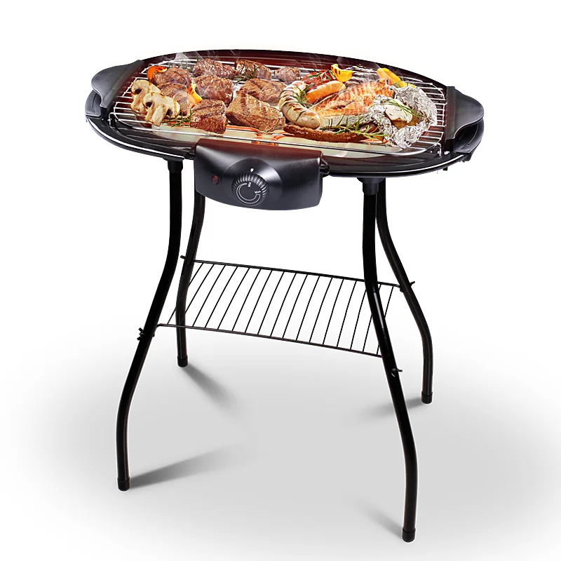 Электрический бездымный гриль с духовкой штатив стойка съемная полка для