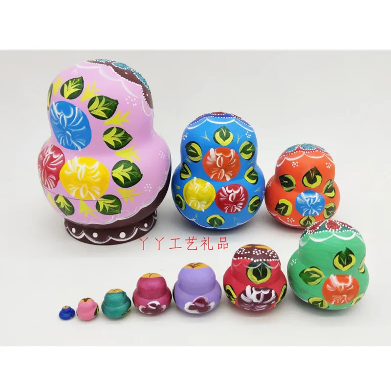 10 слойные куклы гнездышки дерево большой цветок живота цветущая удача русская