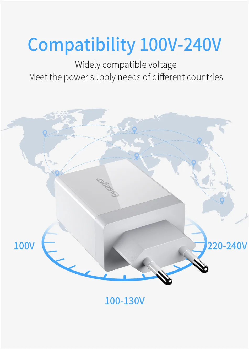 Essager 36 Вт Быстрая зарядка 3,0 USB зарядное устройство QC3.0 QC Тип C PD турбо Быстрая зарядка настенное зарядное устройство для мобильного телефона для iPhone 11 Pro Max