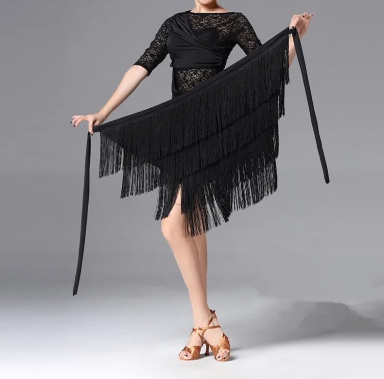 Юбка женская для латиноамериканских танцев модная тренировочная одежда бальных