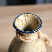vintage japanese sake pot ceramic personalized drinking wine alcohole bottle whisky sake jug wedding gift cantimplora barware