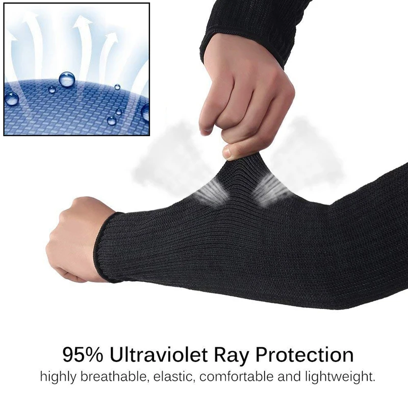 Steel Wire Arm Protection Sleeve Cut Resistant Anti Abrasion Safety Guard for Garden Kitchen Farm Work 1 Pair | Спорт и развлечения