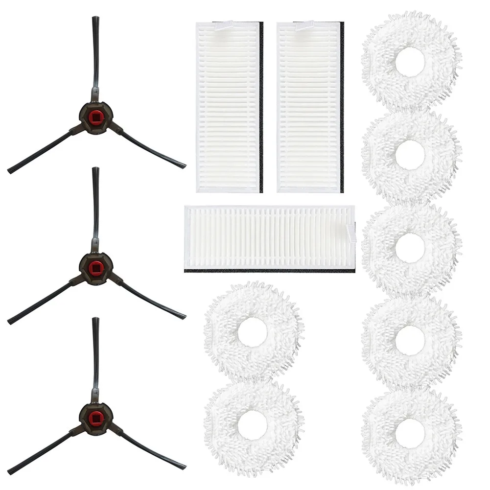 

13PCS/Set Filter Mop Cloth Side Brush For Yeedi Mop Station Self-cleaning Robot Vacuum Cleaner Replacement Tools For Home
