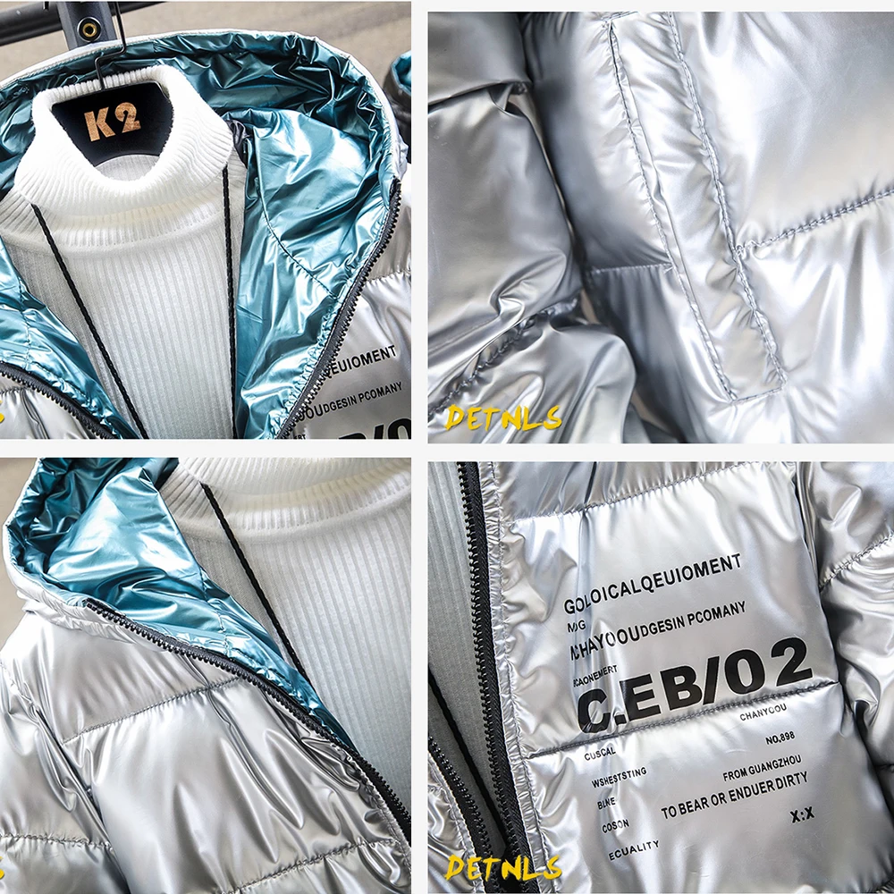 

winter coat men jacket zipper bright print streetwear hoody loose design jacket men fashion