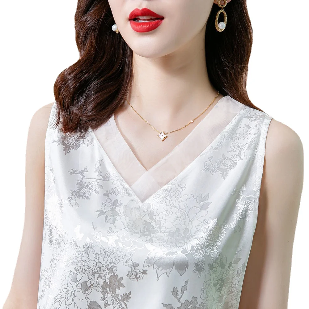 

Summer Elegant Tunic Fashion Women's Black Blouses Vintage Office Satin Silk Blouse Basic Chiffon Tops Shirt for Women blusa