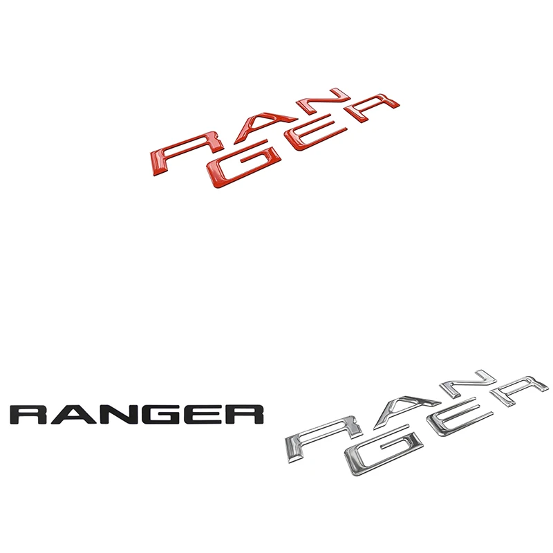 

Вставные буквы для задней двери для Ford Ranger 2019 2020, 3D приподнятые буквы и наклейки, эмблемы задней двери
