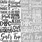 Каждая собака нуждается в ребенке Love More черно-белая художественная буква узор теплопередача для одежды напечатанные аксессуары для одежды