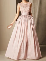 ball gown luxurious elegant engagement formal evening dress illusion neck sleeveless floor length lace with pleats 2022