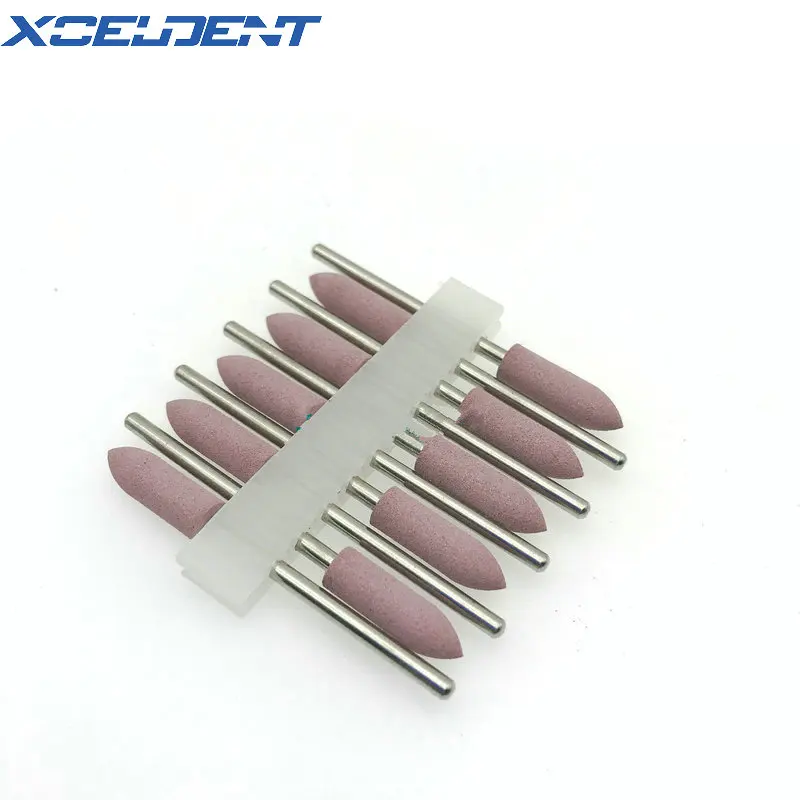 

10 шт. стоматологическая силиконовая резина для чистки фильцы зуботехнические полировочные боры камедиевая основа акриловые HP боры 2,35 мм Ти...