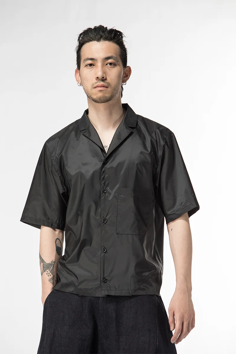 S-6XL 2019 Men's clothing New Fashion Street Loose suit collar short sleeved Shirt plus size Stage Singer costumes