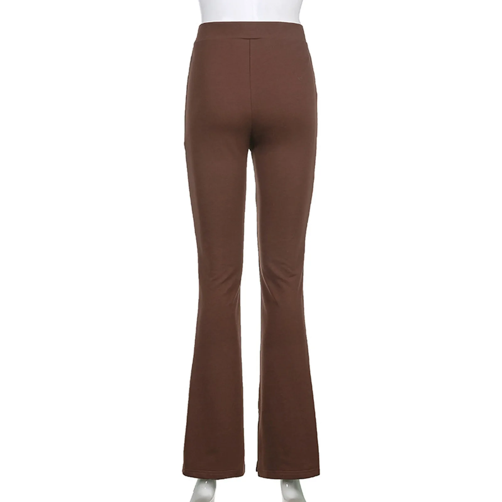 

2021 Loose Slit Mopping Pants Women Casual Solid Color Slim-fit Trousers Slit High-waisted Skinny Sweatpants