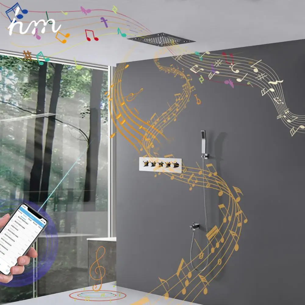 Hm Роскошная музыкальная система для душа ванная комната смеситель со