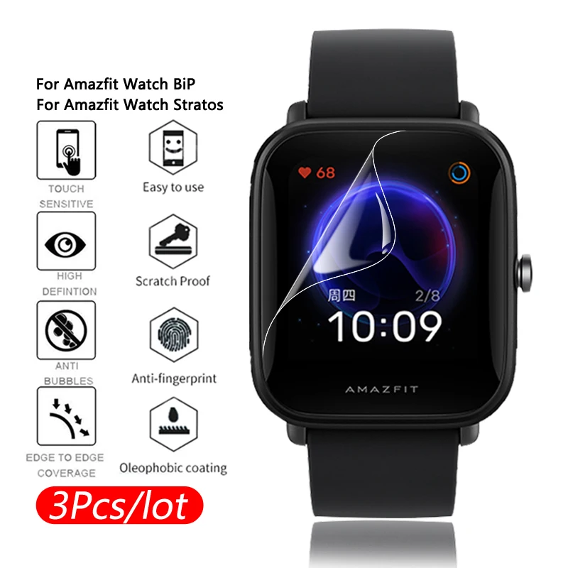 Ультратонкие умные часы из ТПУ мягкая пленка для Xiaomi Huami Amazfit BiP S U Pro Stratos 2 3 GTS 2E