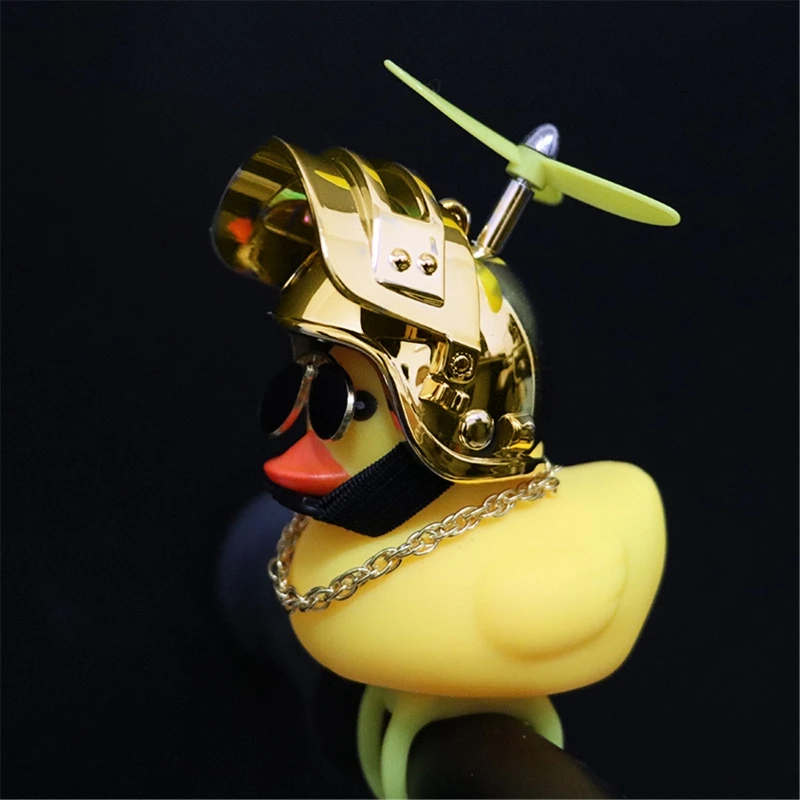 

Rubber Duck Toy Car Ornaments Yellow Duck Car Dashboard Decorations with Propell