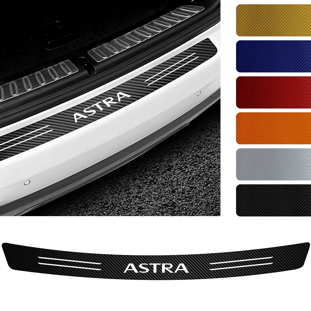 

Anti Scratch Carbon Fiber Car Trunk Rear Bumper Guard Protection Sticker For Opel Astra J H G K Insignia Corsa D B Mokka Vectra