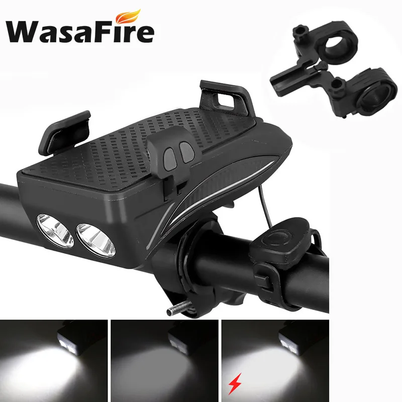 Велосипедный фонарь 4 в 1 фонарик велосипедный руль держатель телефона Велоспорт