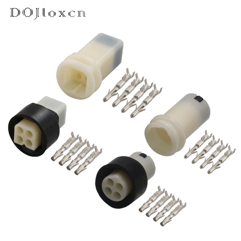 

1 Set 4 Pin Car Female And Male Electric Housing Connector Wiring Plug Black WhiteSocket Connector DJ3041-2.3-11 DJ3041-2.3-21