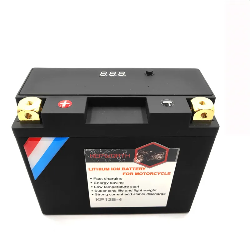 KP12B 4 мотоцикл LiFePO4 Батарея CCA 450A 12V 8Ah литий скутер начать для квадроциклов