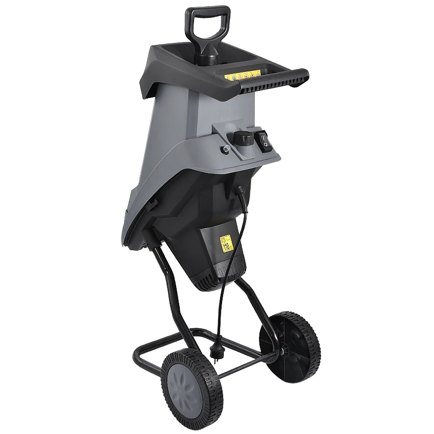 HT6533 Powerful Wood Chipper Branch Crusher Electric Breaking Machine 2400W Tree Branch Crushing Machine Garden Tool 220V