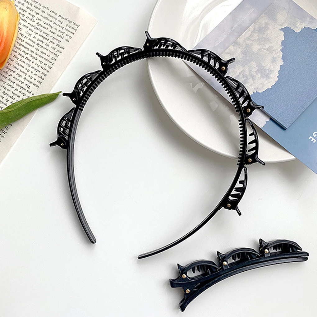 Новинка стильный черный зажим для волос |