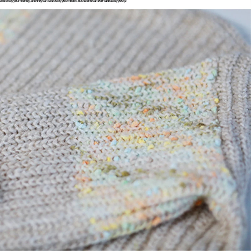 

Thick 2021 New korean knitted Pullover Women Turtleneck Knitted Sweater Shirt All-match Basic Half Sleeve Tops Clothing Female