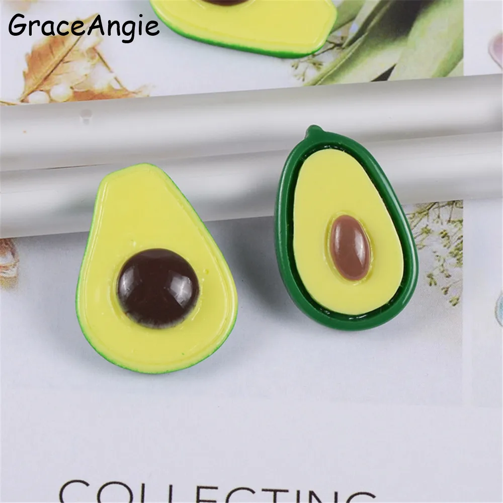20 шт./лот полимерный альбом для скрапбукинга имитация пищи авокадо подвески
