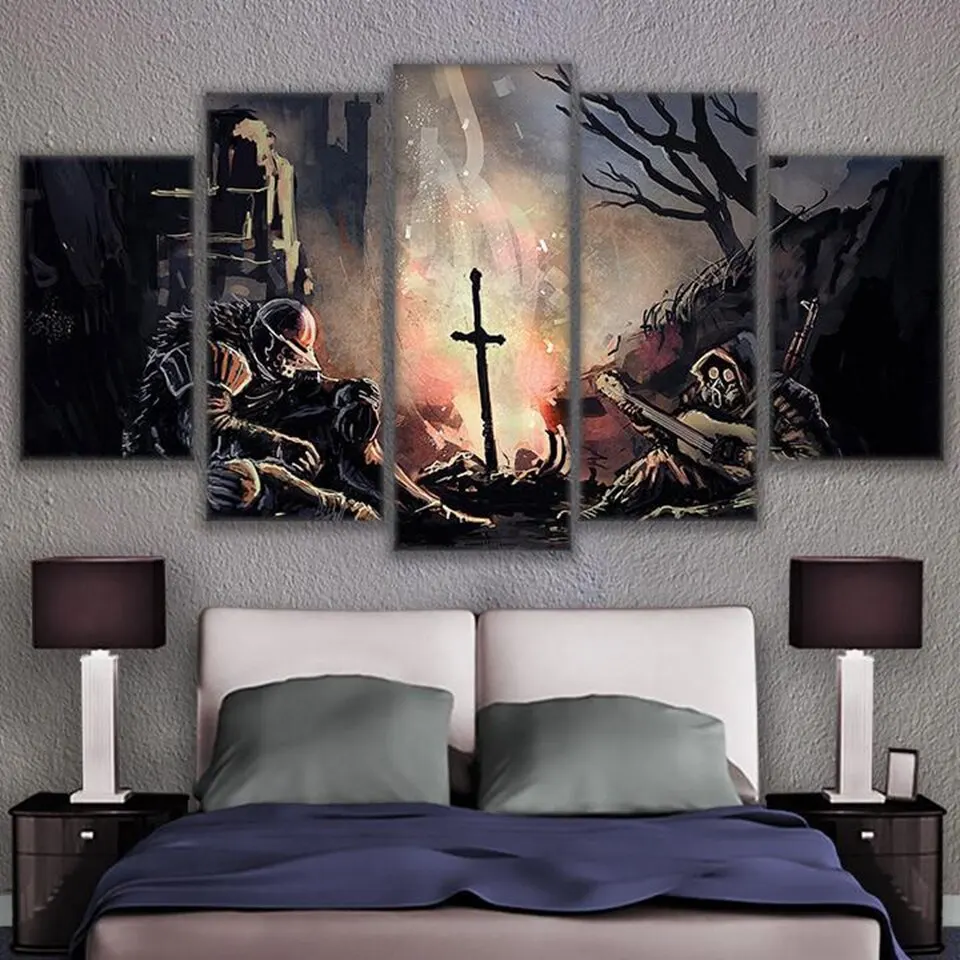 Настенная живопись картина в раме для дома гостиной Темные души картины