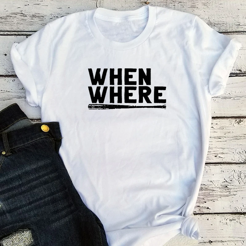 

When and Where Sweatshirt Casual Letter Play Baseball Hoodies Woman 2020 Gothic Clothes Full Pullovers Women