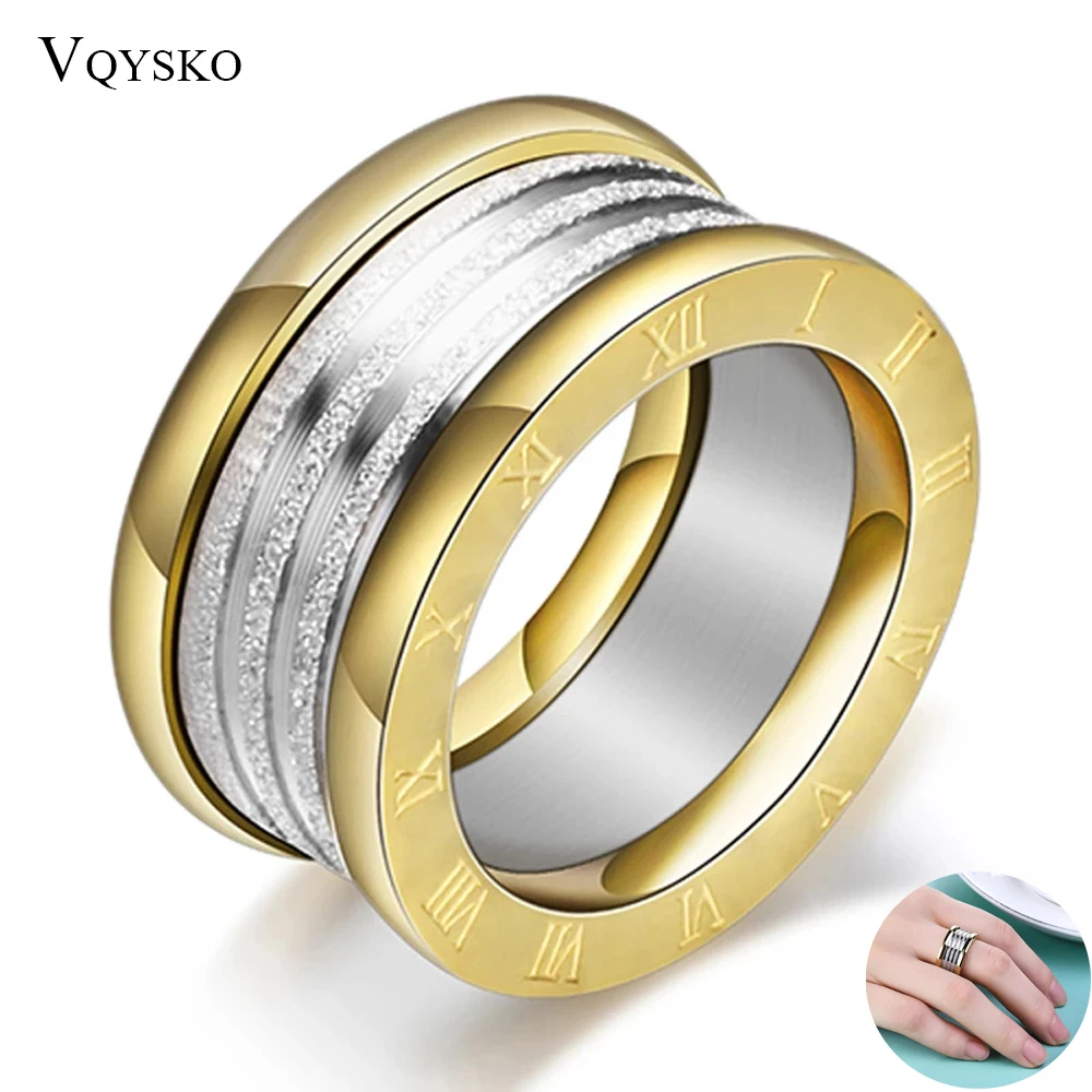 

Fashion Gold Plated Croissant Braided Twisted Signet Chunky Dome Ring Stacking Band for Women Jewelry Minimalist Statement Ring