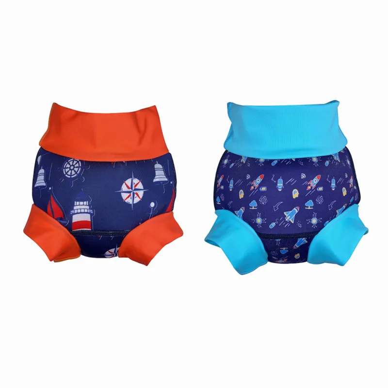 

Infant Swimming Trunks Baby Boys Girls Swimming Pool Training High Waist Cartoon Diaper Pants Surfing Easy-Drying Panties