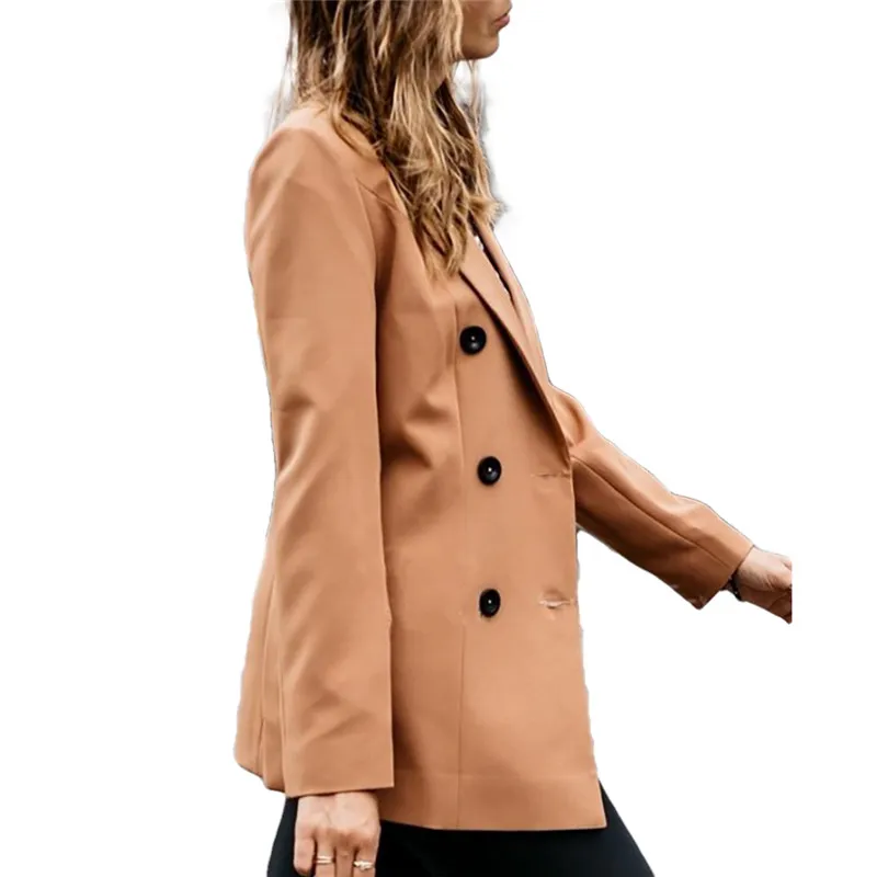 Женские Элегантные OL приталенные пальто куртки Уличная Куртка Блейзер Стиль