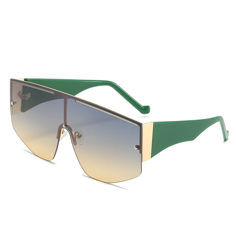 

Oversized Sunglasses Men Women Big Frame Vintage New Punk Sunglasses Female Fashion Clear Shades High Quality Sun Glasses UV400