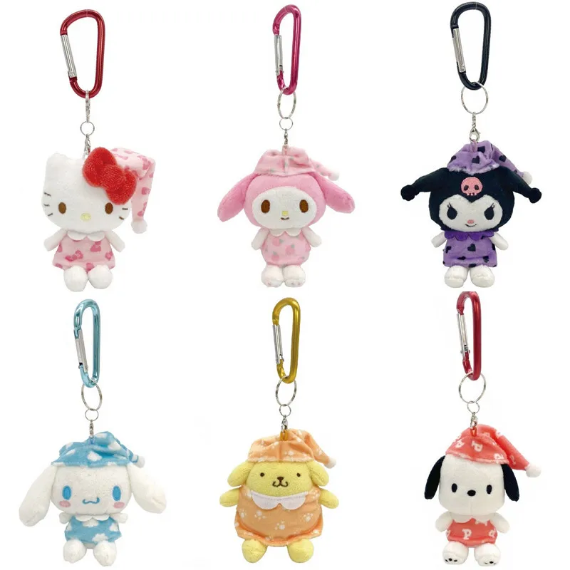 

Новые милые Мультяшные пижамы, кролик, кошка, собака, плюшевый брелок, детские мягкие игрушки, Маленькая подвеска для детей, подарки 10 см