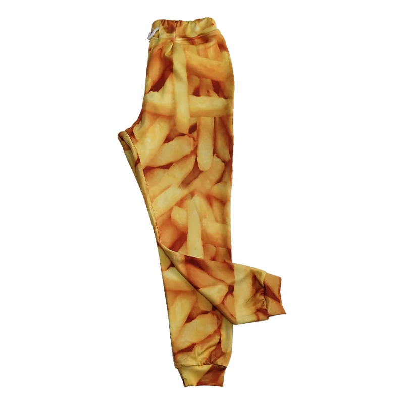 OGKB Jogger Брюки мужские модные свободные пищевые 3D спортивные штаны с принтом картофеля фри чипсы уличная одежда размера плюс 5XL костюм мужские спортивные штаны