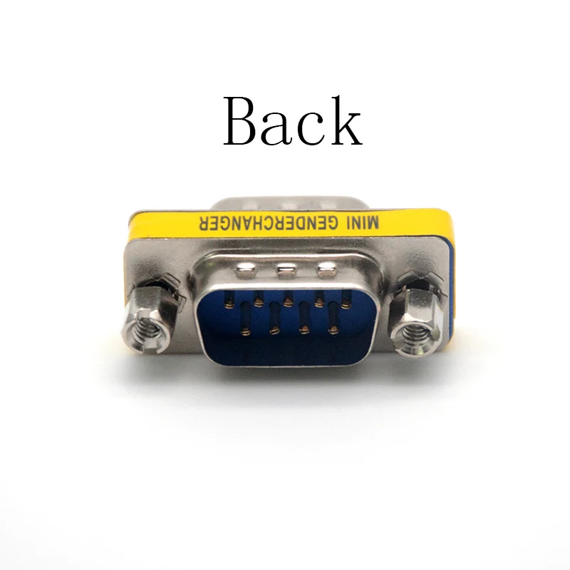 Универсальный мини переходник DB9 с 9 контактным штекером на обоих концах