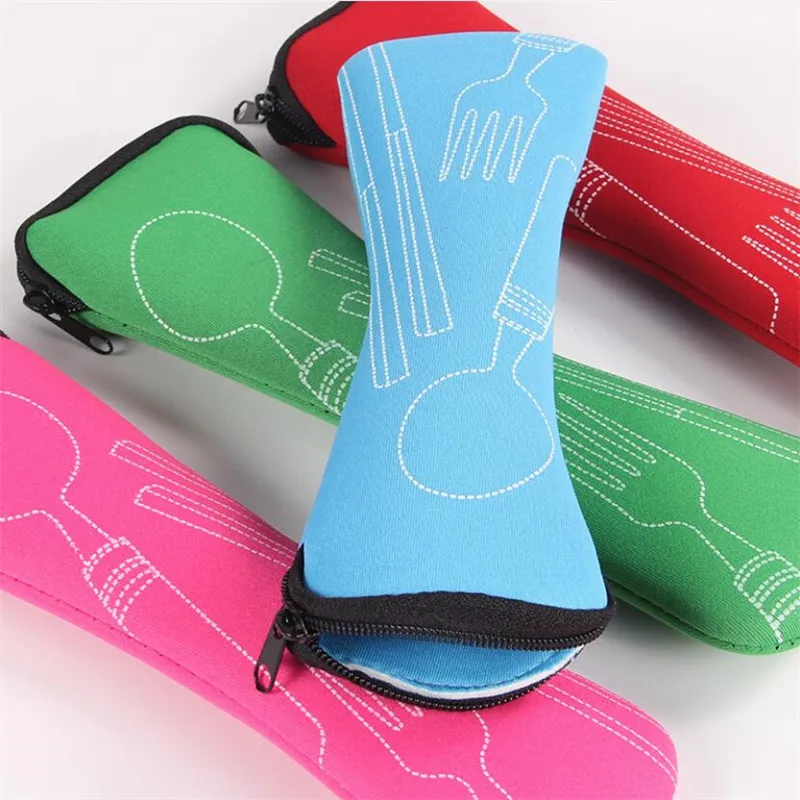 Коробка для посуды Портативный откидная крышка Тип столовые приборы чехол Кухня