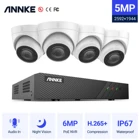 Система видеонаблюдения ANNKE, 5 Мп, H.265 + Super HD, POE, 4 шт.