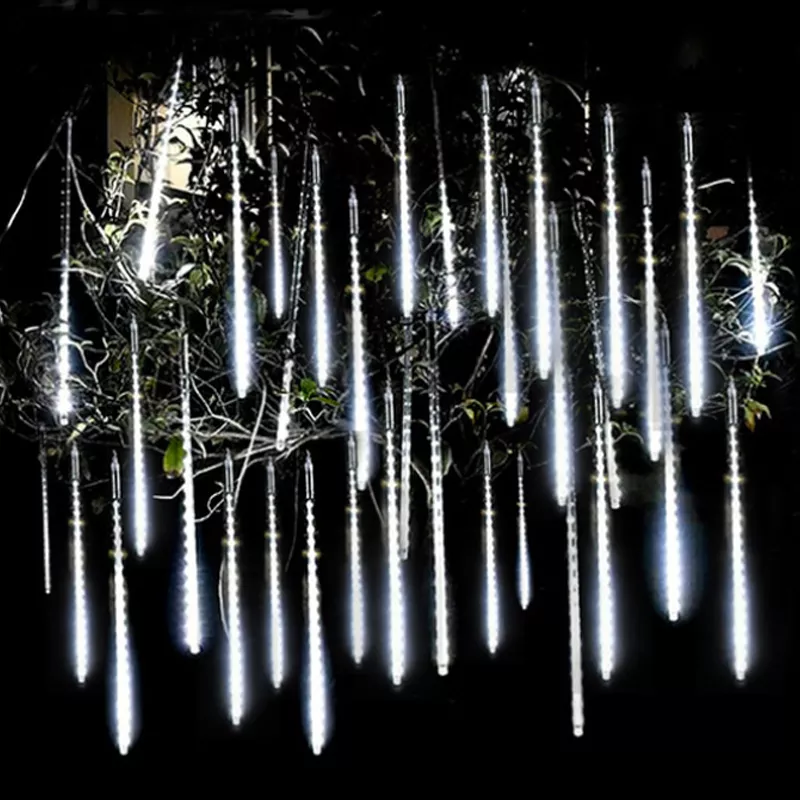 

Светодиодная гирлянда «метеоритный дождь» с 8 трубками, уличные гирлянды, украшения для рождественской елки на открытом воздухе, новогодни...
