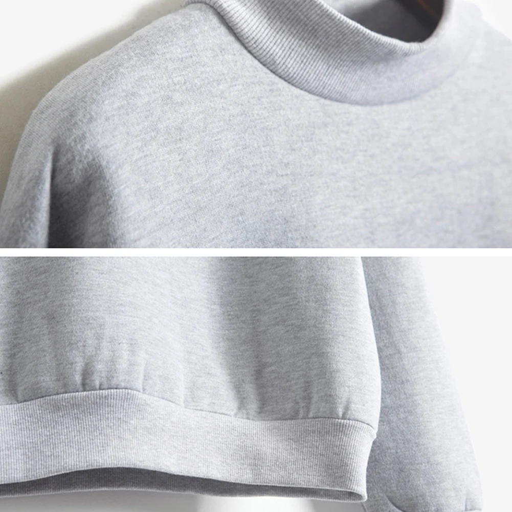 Women Autumn Winter Long Sleeve O Neck Warm Blouse Hoodie Thick Plush Sweatshirt