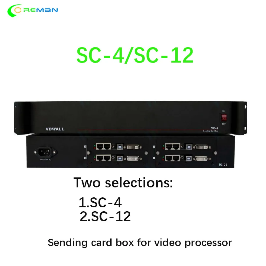 Видеопроцессор часть коробки для отправки карт sc4 sc12 LVP909 LVP609 светодиодный