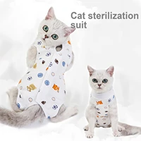 pet dog vest unisex puppy cat t shirt sleeveless cat sterilization clothe postpartum cotton vest anti licking weaning pet supply
