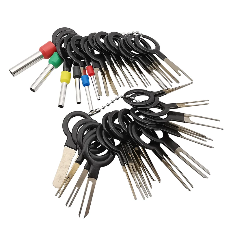 

3-41Pcs Car Terminal Removal Tool Plug Connector Extractor Puller Release Pin Extractor Kit Automobiles Terminals Repair Tools